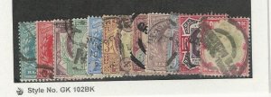 Great Britain, Postage Stamp, #127-138 Set Used, 1902-1911
