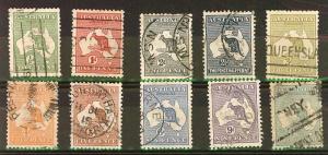 Australia, Scott 1-10, Used