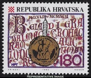 Croatia Scott 142 Mint never hinged.