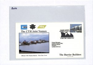 GB QEII *THAMES BARRIER* FDC 1984 London First Day Cover{samwells-covers}ZM79