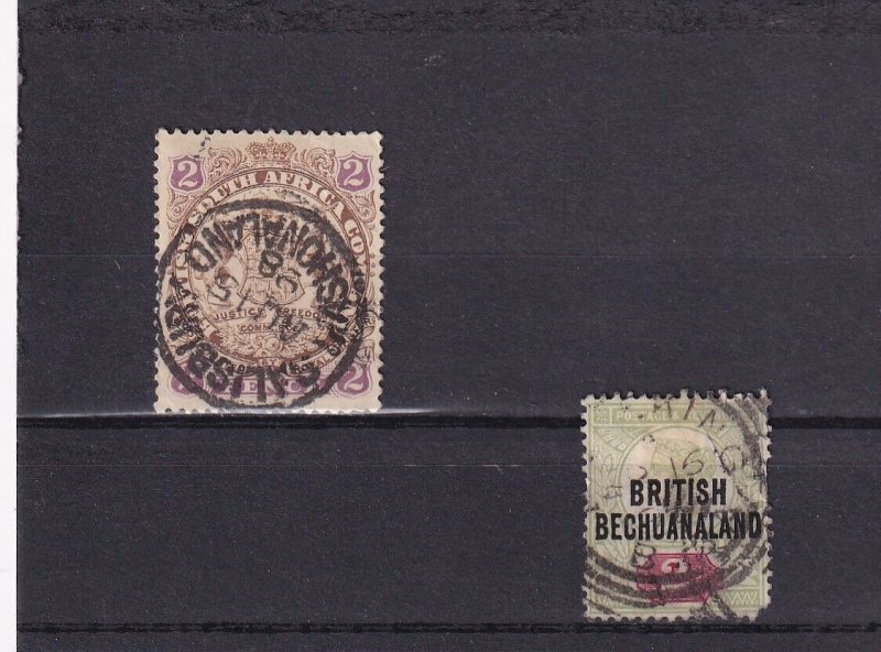 SA20d Bechuanaland, Botswana 1891 Queen Victoria overprinted used stamp