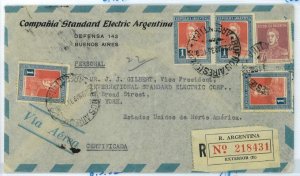 aa2998 - ARGENTINA - POSTAL HISTORY - Registered  COVER to the USA 1935