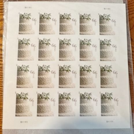 US  # 4735 Wedding Cake full sheet of 20 66c 2013 Mint NH