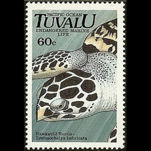 TUVALU 1991 - Scott# 572 Hawksbill Turtle 60c NH