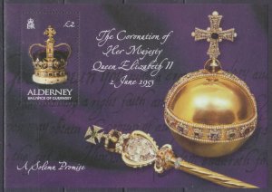 2003 Alderney 205/B13 50 years of the coronation of Elizabeth II Golden Jubilee