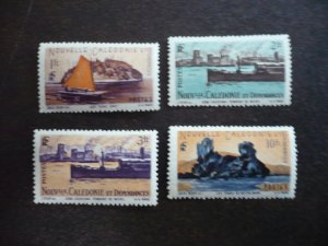 Stamps - New Caledonia - Scott# 282,285,287,291 - Mint Never Hinged Set 4 Stamps