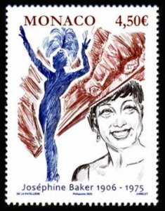 Monaco 2025 MNH Stamps Music Josephine Baker