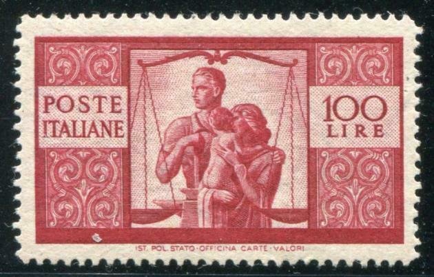 HERRICKSTAMP ITALY Sc.# 477 Key Stamp NH