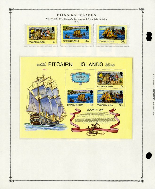 Pitcairn Islands Mint 1950s to 1980s Clean Useful Stamp Collection