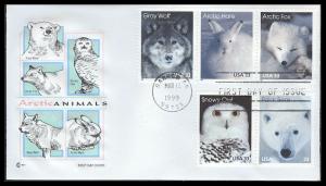 #3288-92 Arctic Animals Covercraft FDC