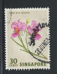 Singapore #65 Used Flower Vanda Miss Joaquim