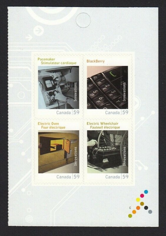 CANADIAN INNOVATIONS = BOOKLET PAGE = Canada 2011 #2488 MNH