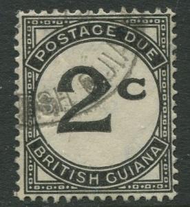 British Guiana - Scott J2 - Postage Due -1940-55 - FU - Single 2c Stamp