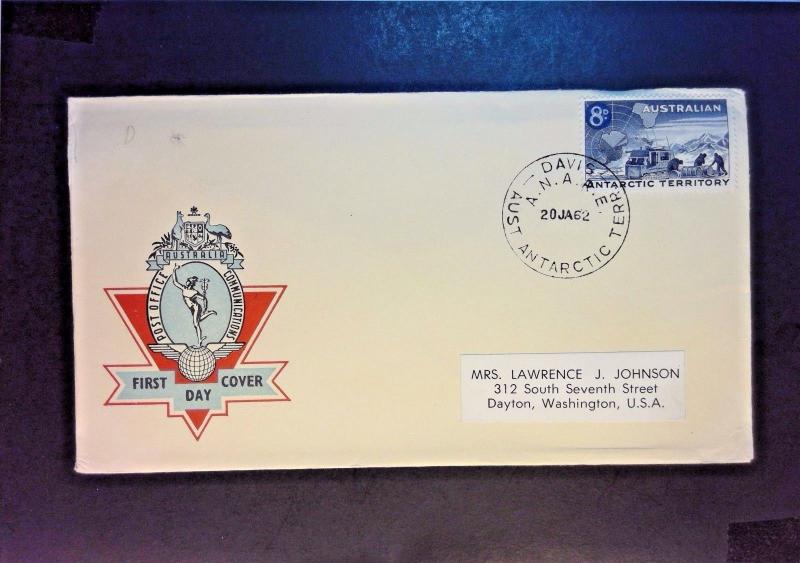 Australia Antarctic Terr. 1962 First Day Cover / Mawson Cancel - Z984