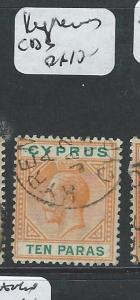 CYPRUS (P0108B) KGV 10 PA SG74B  KYRENIA   SON CDS  VFU