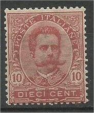 ITALY, 1896, MVLH 10c, Humbert I, Scott 68