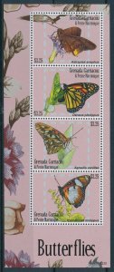 [108930] Carriacou & Petite Martinique 2014 Insects butterflies Mini sheet MNH