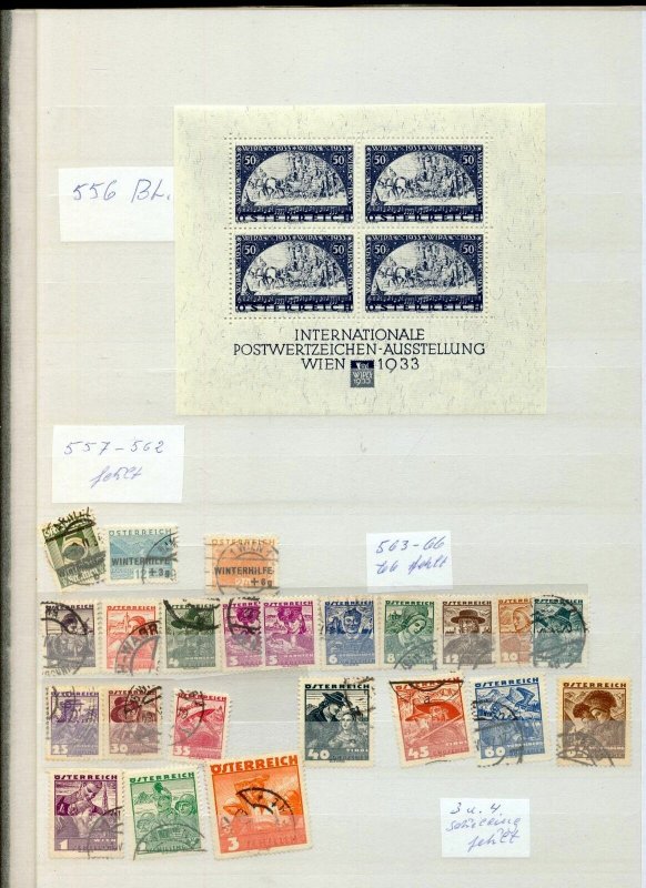 AUSTRIA Mid Period MNH MH Used Collection(Appx 150+Items) (Hux 877)