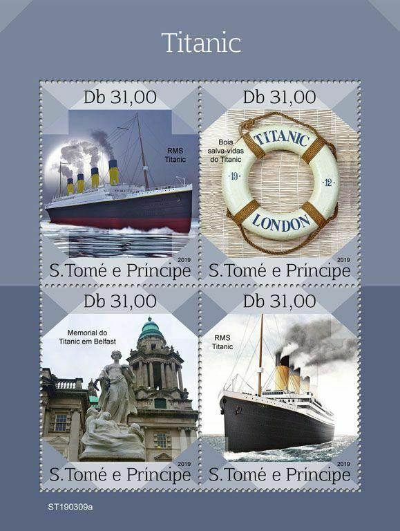 Z08 ST190309a Sao Tome and Principe 2019 Titanic MNH ** Postfrisch