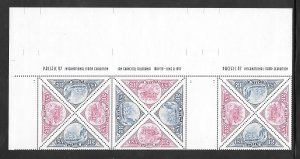 #3130-31 MNH Horizontal Block Pair vertical Gutter Plate Block of 12