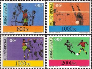 Guinea-Bissau 1992 MNH Stamps Scott 935-938 Sport Olympic Games Handball Volley