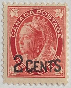 CANADA 1899 #87 Queen Victoria 'Provisional' Issue - MNH (CV 75$ +)