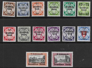 Danzig 241-54    1938   set  14  FVF   NH