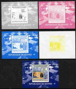 Guinea - Conakry 2009 Chess on Stamps #5 individual delux...