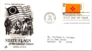 FDC 1976 SC #1682 Artcraft Cachet, New Mexico - Washington DC - Single - J1328