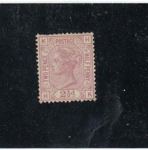 GB-# 67 PLATE 16 QUEEN VICTORIA 2.5d MINT UNUSED CAT VALUE $500