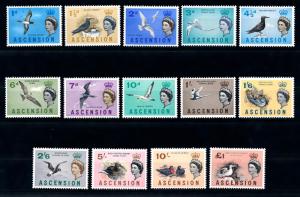 [52431] Ascension 1963 Birds Vögel Oiseaux Ucelli 14 Values MNH