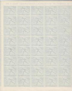 San Marino 1955  winter olympics mint never hinged  2 lira stamp sheet R19904