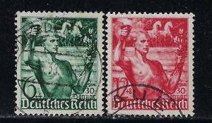 Germany Reich Scott # B116 - B117, used