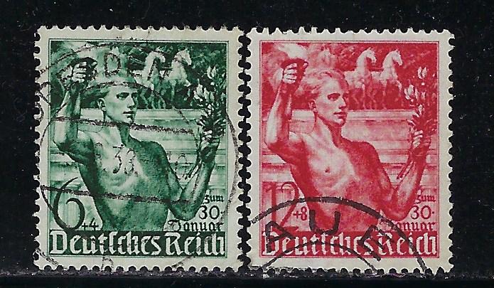 Germany Reich Scott # B116 - B117, used
