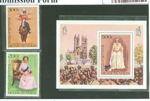 Burkina Faso (formerly Upper Volta) #436-438 Mint (NH) Souvenir Sheet