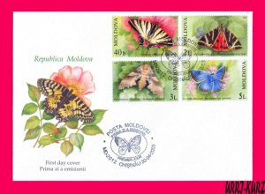 MOLDOVA 2003 Nature Fauna Insects Butterflies Sc440-443 Mi459-462 FDC