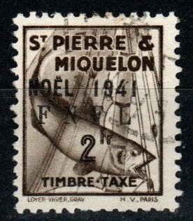 St Pierre & MIquelon  #J56 F-VF Used  CV $140.00 (X9459)