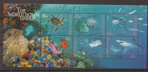 1995 Australia - Sc1465 - MNH VF - Souvenir Sheet - The World Down Under