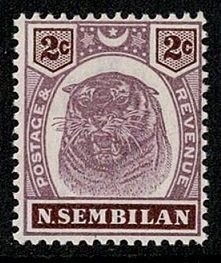 Malaya Negri Sembilan #6 MNG 2c tiger