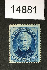 MOMEN: US STAMPS # 185 UNUSED NO GUM $155 LOT #14881