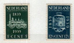 Netherlands Scott 214 Mint hinged, 215 Mint NH [TG1106]