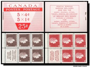CANADA BK53c Type III, MNH, Cameo Issue