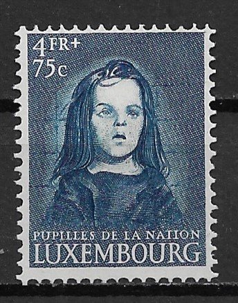 Scarce in MNH condition 1950 Luxembourg B159  4f+75c Wards of the Nation