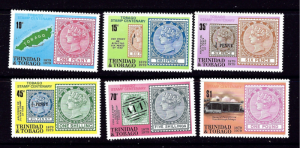 Trinidad and Tobago 312-17  MNH 1979 Stamp on Stamp