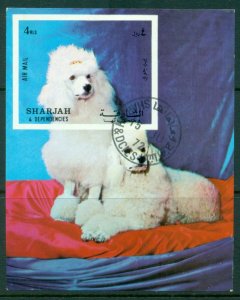 Sharjah 1972 Mi#MS119 Dogs MS CTO