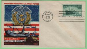 $US Sc#939 FDC Fluegel cachet Merchant Marine