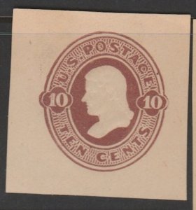 U.S. Scott #U193a Red Brown Embossed Stamp - Stationery & Wrappers - Mint Single