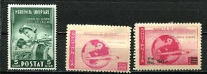 Albania Committee of Resistance 2 Airmail W and WO overprint MH Thins 8578