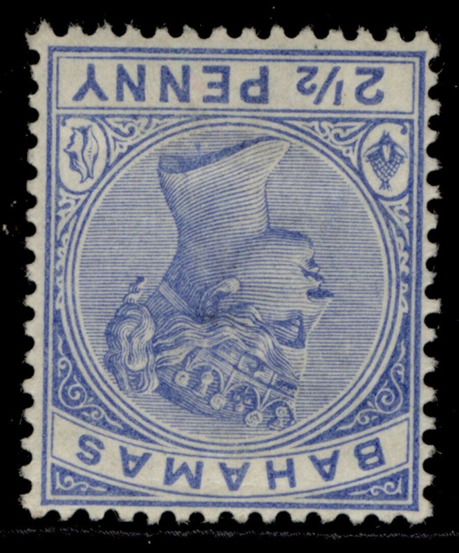 BAHAMAS QV SG52w, 2½d ultramarine, M MINT. Cat £250. WMK INV