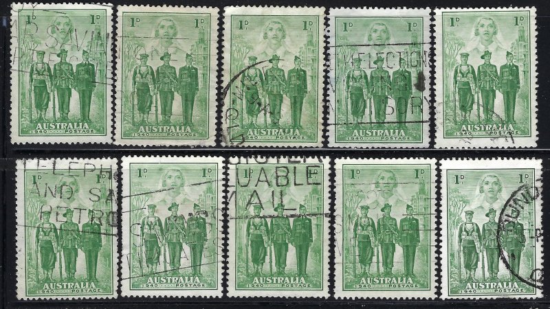 Australia 184 Used Lot of 22 (See Desc); SCV $33.00 ($1.50ea)